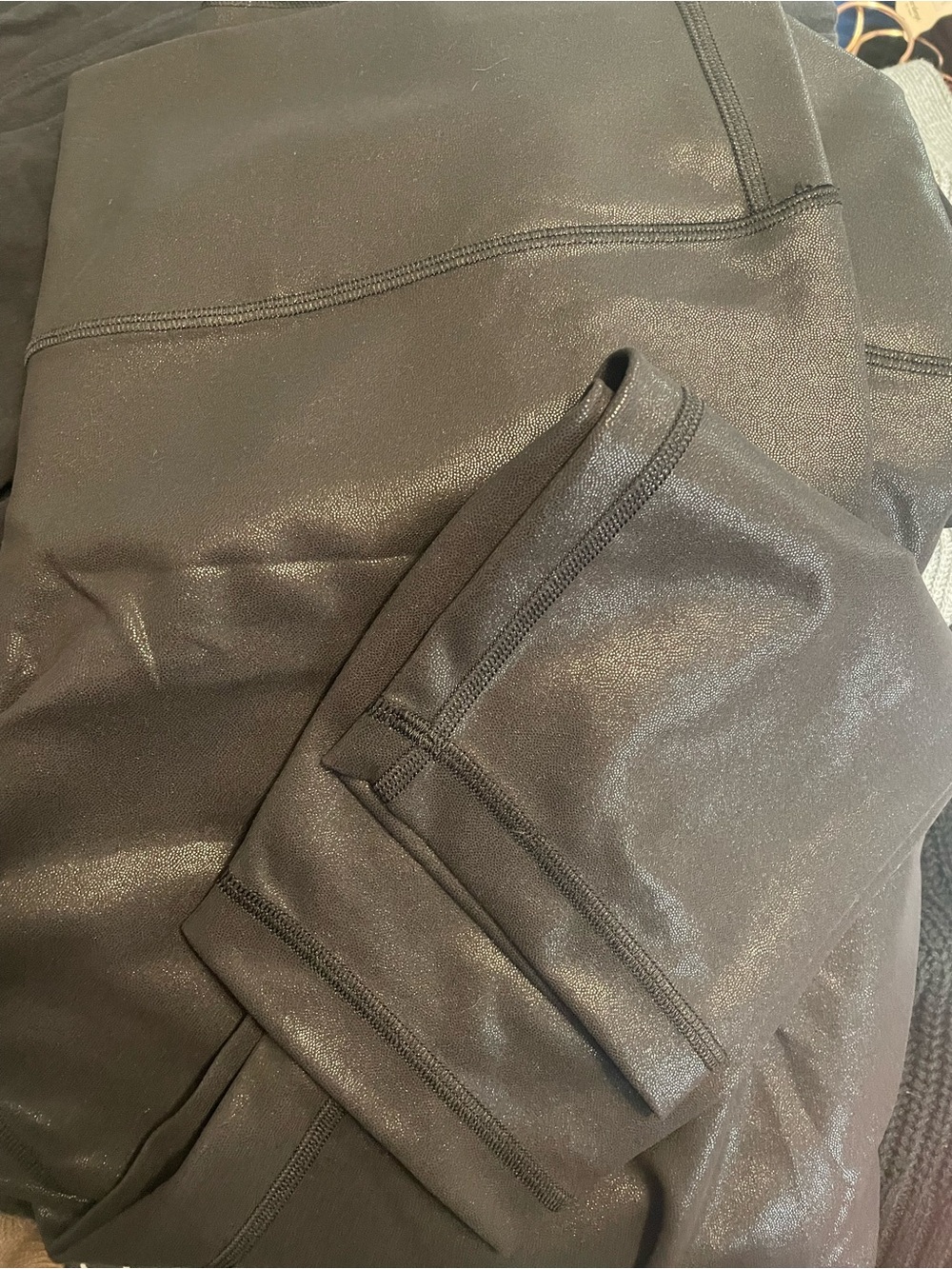 Lululemon shiny black leggings